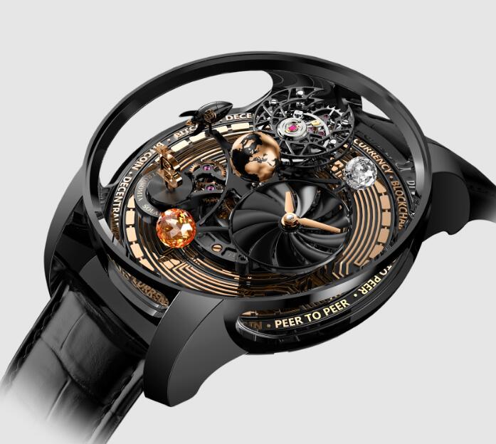 Review Jacob & Co Astronomia Solar Bitcoin Tourbillon AS310.21.AB.AA.A Replica watch - Click Image to Close